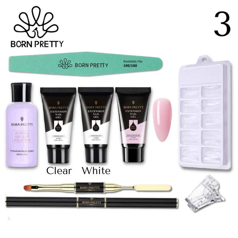 Kit De Polygel Born Pretty 3 - CREATIVA STORE
